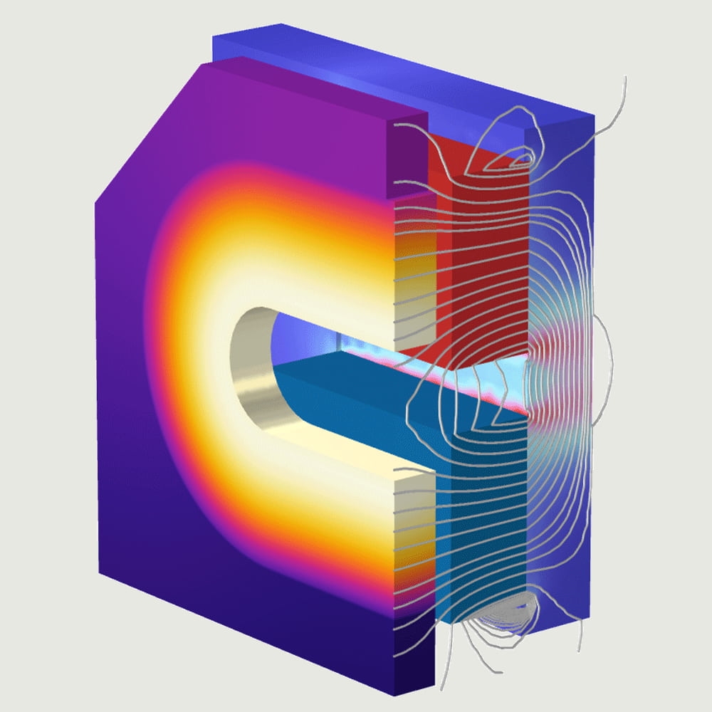 ontwerp elektromagnetische actuator met behulp van FEM thermische kracht