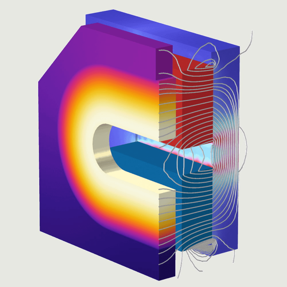 electromagnetic actuator design using FEM thermal force