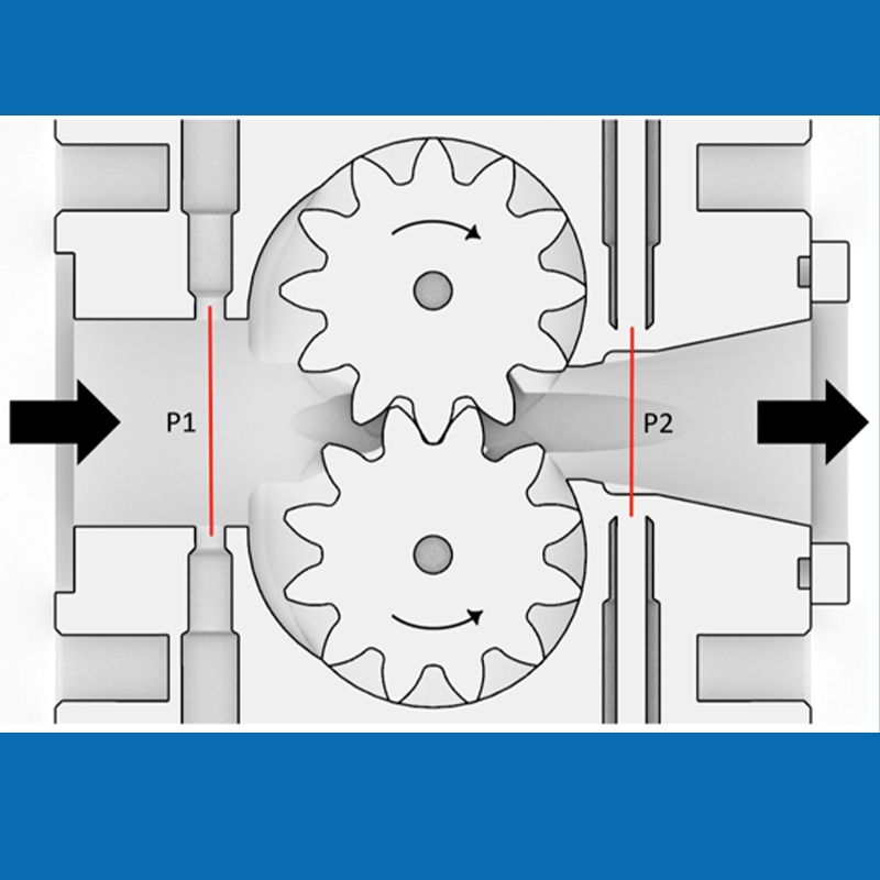 schematische Übersicht Außenzahnradpumpe