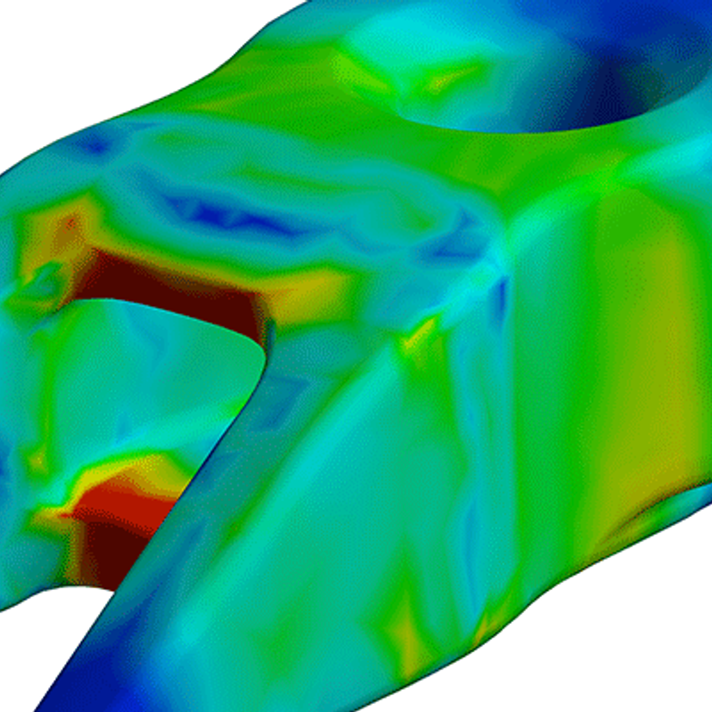 FEM-analyse van een buiggereedschap voor uiterst nauwkeurige uitlijning met behulp van ansys
