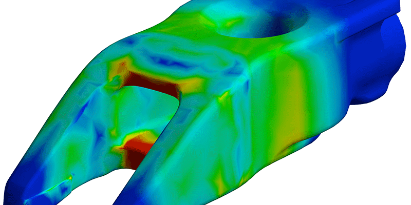 FEM-Analyse eines Biegewerkzeugs zur hochpräzisen Ausrichtung mit Ansys