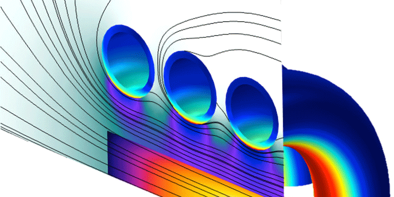 gekoppelde elektromagnetische en warmteanalyse van een spoel met behulp van comsol multiphysics
