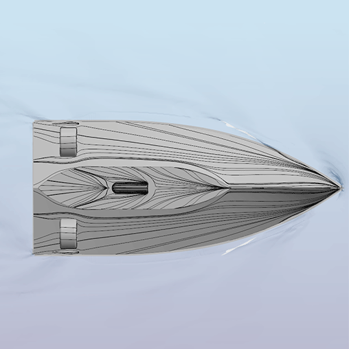 cfd-analyse van een boot op het water