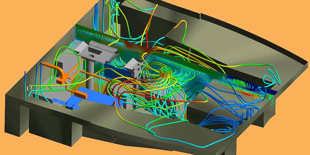 actief ventilatieontwerp met CFD van een machinekamer van een binnenvaartschip
