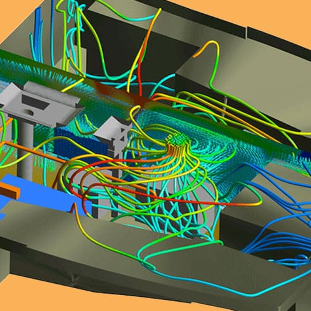 Aktive Belüftungsauslegung mit CFD eines Maschinenraums eines Binnenschiffes