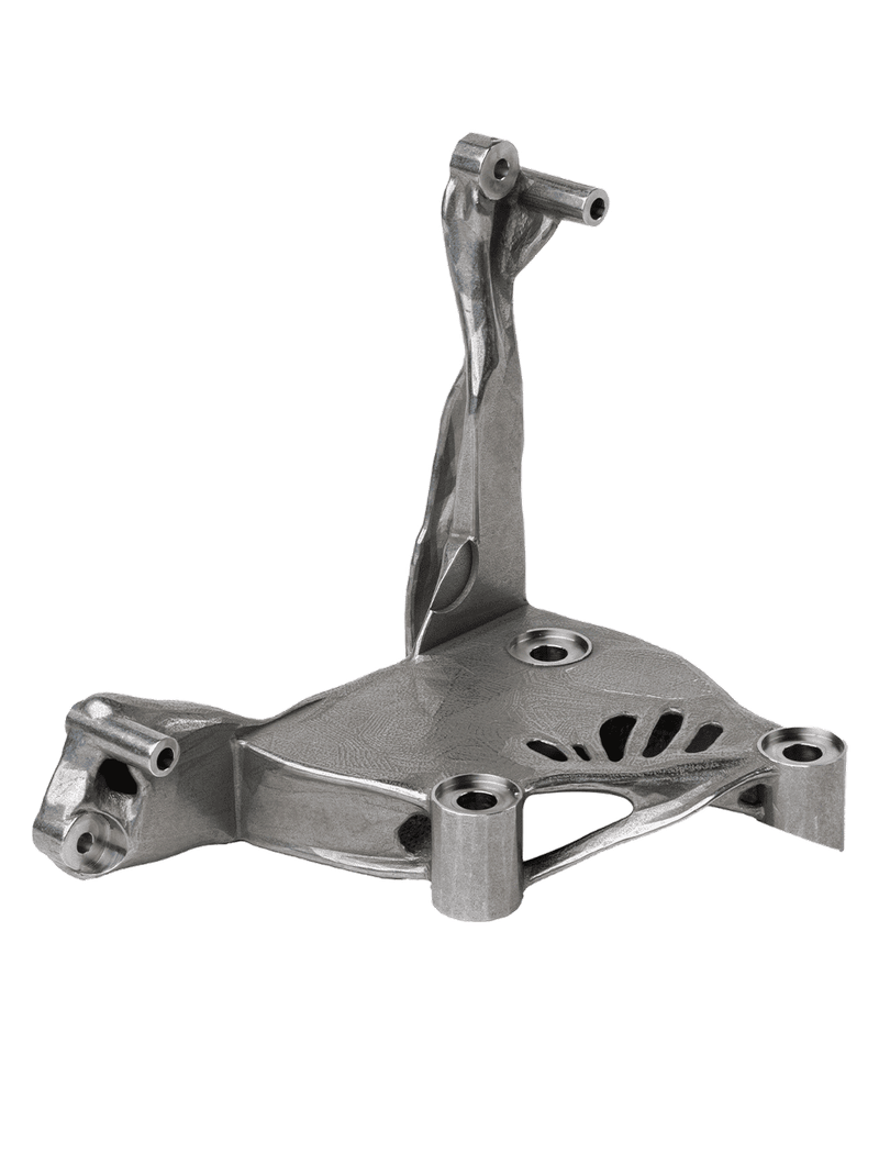 Topologie optimierte Halterung 3D-Druck Stahl