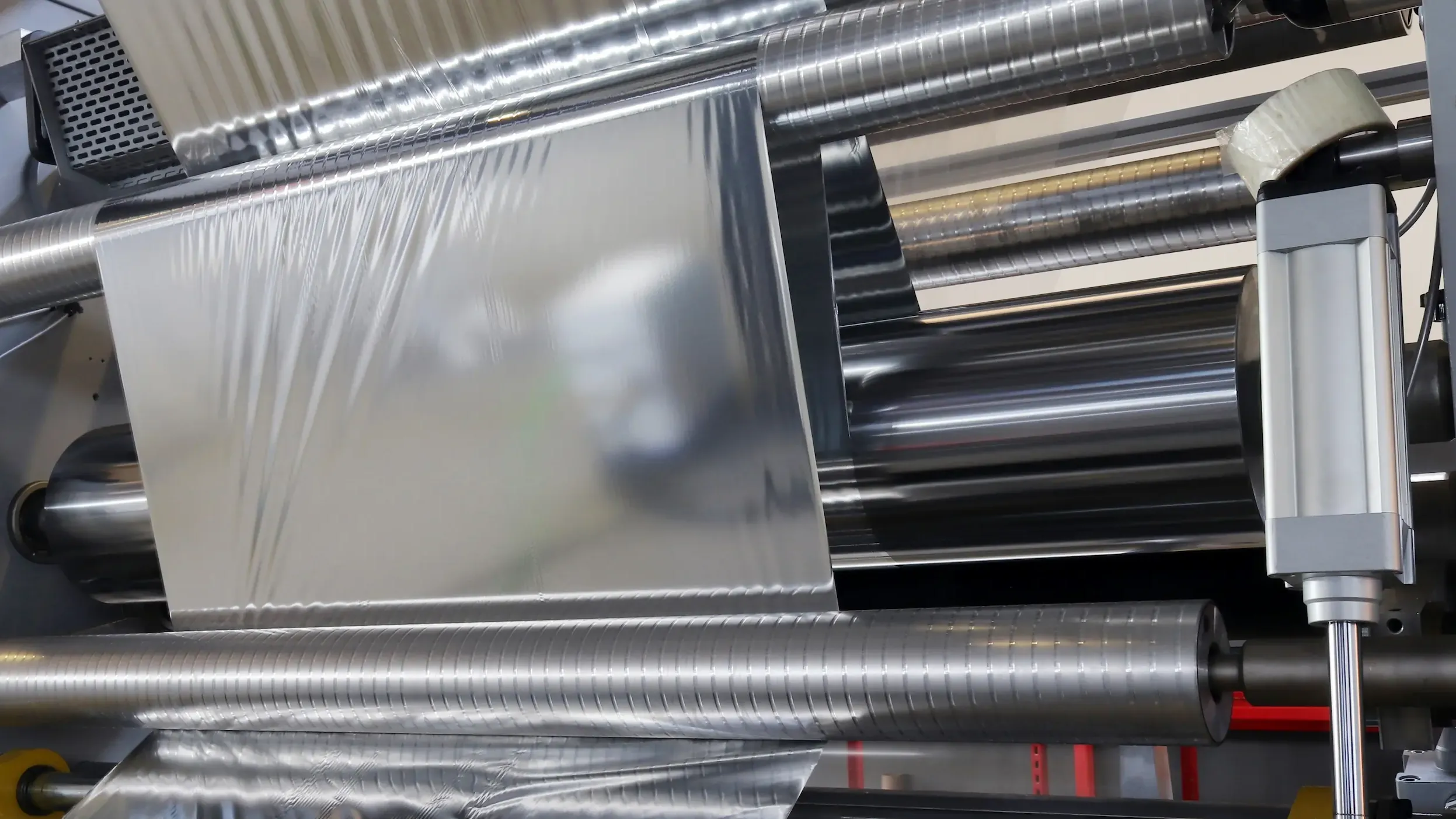 web handling of thin foils at high temperatures.