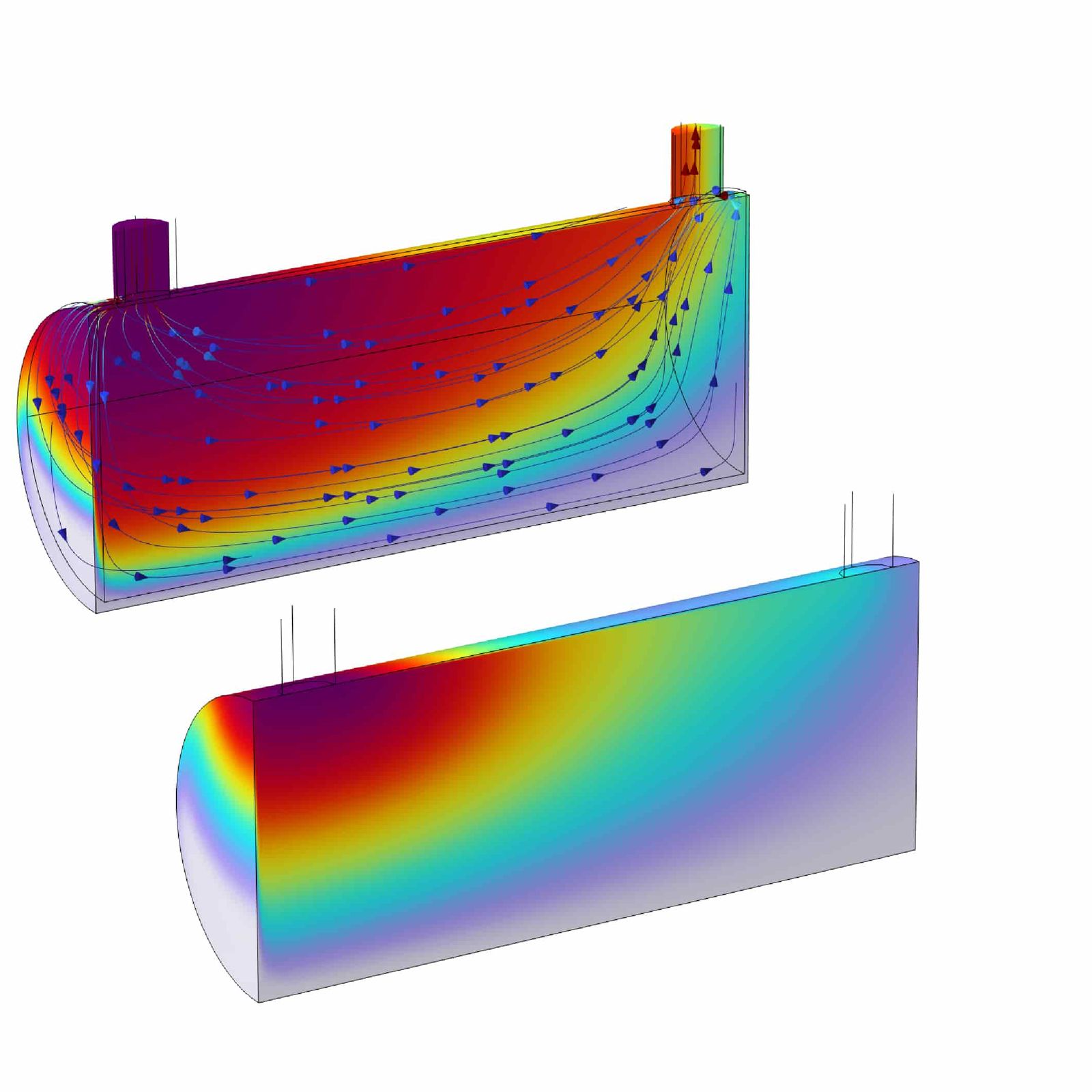 CFD analyse vezelmodule CO2 opname