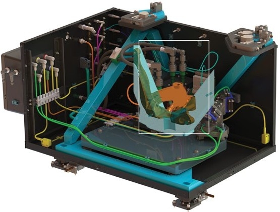 Figure 1 The laser beam conditioning, electronics, control systems  for the laser launch telescope (BCDS) where the part is used for.