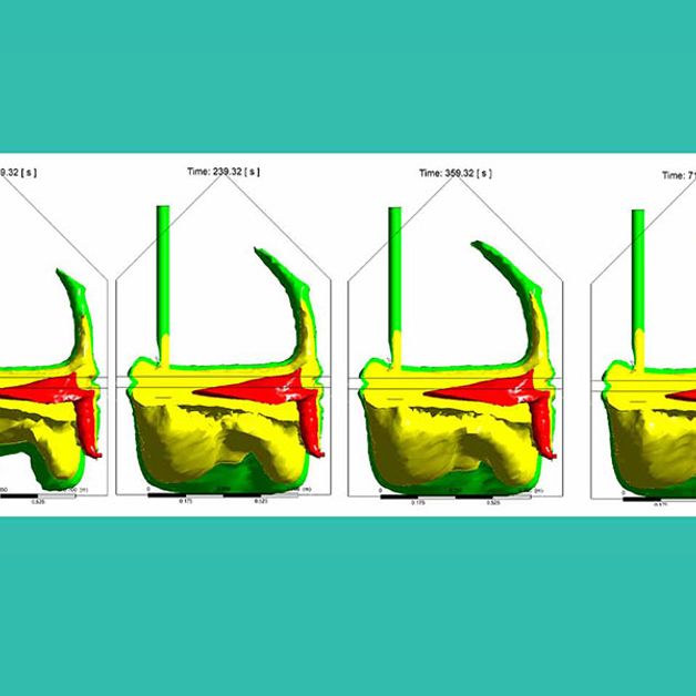 tijdsontwikkeling CFD-analyse gasexplosierisico woongebouw met behulp van ansys