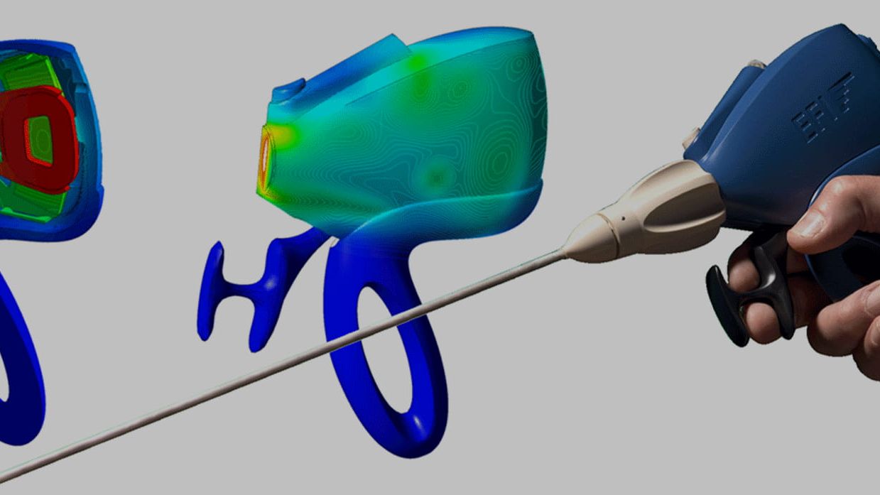 CFD analysis showing heat conduction of the EFI Optigrip 